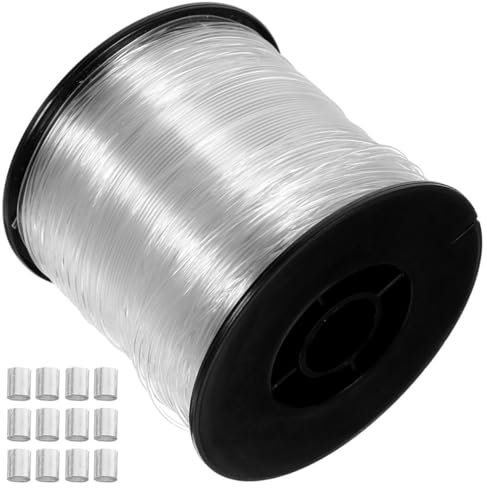 SEWACC 1 set Filo Nylon Trasparente per Decorazioni Appese Accessori Alluminio Versatile e Invisibile per Uso e