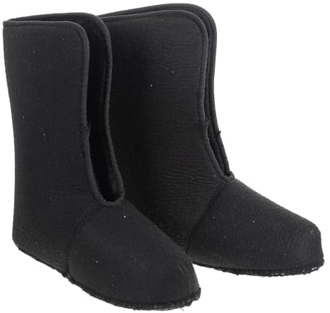 DECOMELODY Warme Jagdstiefel Innenfütterung aus Plüsch für Herren Gefüttert und Frostfrei für Angeln und Kalte Jagdbedingungen Schwarz