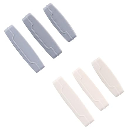 Exprimidor de 6 de Abs de Dientes Blanco Manual de Pasta Piezas | Rueda Dosificadora, Uso en Baño, Apto para Cremas y Pinturas, Diseño Estable para Niños