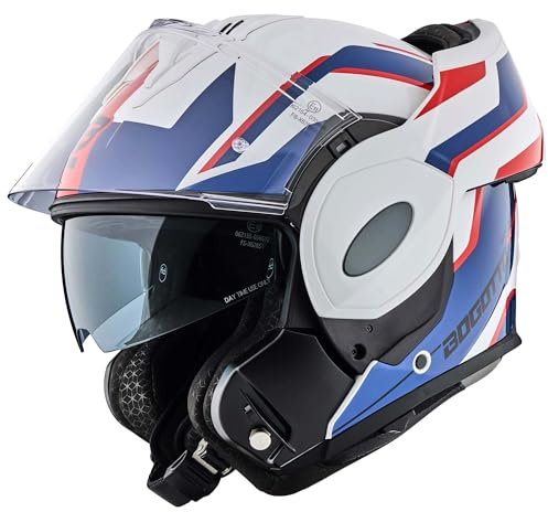 Bogotto FS-X600 Vyda Klapphelm, weiß/rot/blau, L