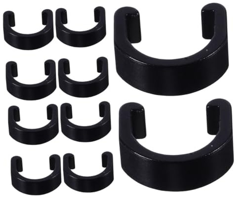 TOPBATHY 30pcs Aluminum Alloy Bicycle C-Clips Cable Clamps Brake Wire Holder for Mountain and Road Bikes, U-Shaped Cable Retaining Clips for Shift and Brake Hose Management