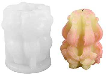 YUGSHNKFC Moule À Bougie 3D en Forme De Fleur Et Vigne Antiadhésif Facile À Démouler pour La Fabrication Savon Plâtre Chocolat Résine Époxy Kit Moulage pour Adultes