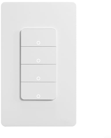 Zeroupshop Smart Wireless Switch Kit Telecomando Presa con Funzione Timer per Elettrodomestici, Lampade e Ferri (Interruttore a Quattro Vie)