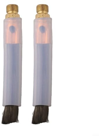 2 cepillos de limpieza de soldadura de fibra de carbono de 8 mm para pulidoras electrolíticas, cabezales conductores para el tratamiento de costuras y soldadura por puntos de acero inoxidable (C)