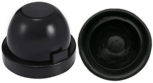70mm Auto LED Staubschutz Scheinwerfer Kappe Gummi LED Xenon HID Flexible Auto Scheinwerfer Staubdichte Gehäuse Shell Kappe für Umbau Kit, Pack von 2 (Scheinwerfer Abdeckung)