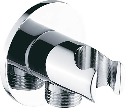 Wandanschlussbogen mit Brausehalter BA003 - rundes Design