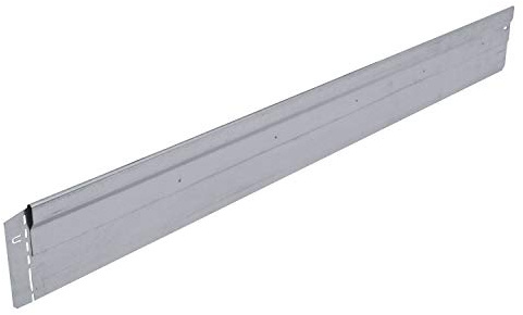 bellissa Rasenkante NT aus Metall - 7092 - Stahlblech feuerverzinkt und verwindungssteif, silberfarbig - 118 x 13 cm, Nutzlänge 17,25 m - Mit patentierter Verbindungstechnik
