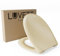 LUVETT® Toilettendeckel mit Absenkautomatik C770 oval, WC-Sitz mit 3 Befestigungsvarianten zur Wahl, Klobrille zum abnehmen aus antibakteriellem Duroplast, Farbe:Bahama Beige