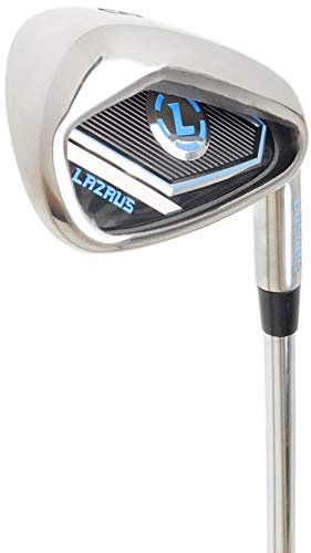LAZRUS Golfklubbor i järn av hög kvalitet, enskild golfklubba, järnklubba 6, stålskaft för höger hand, golfklubbor med regular flex, utmärkt set med järnklubbor, utmärkta golfgåvor (järnklubba 6)