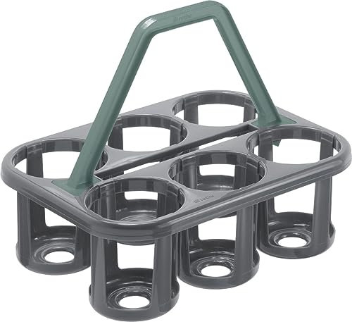 Rotho Flaschenträger Basic für 6 Flaschen 35 x 26 x 27 cm (L x B x H) Flaschenträger