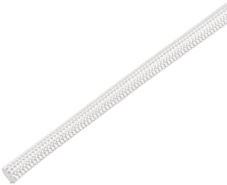 PATIKIL 16.4Ft-3mm Alta TEMP Fibra Vetro Manica, Isolamento Treccia Manica per Cavo Protezione, Bianco