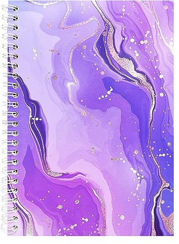 YUATCYA Reusable Sticker Collecting Book Storage Album A5 Size Sticker Organizer Collection Notebook for Adults with 32 Sheets Blank Release Paper (Purple)