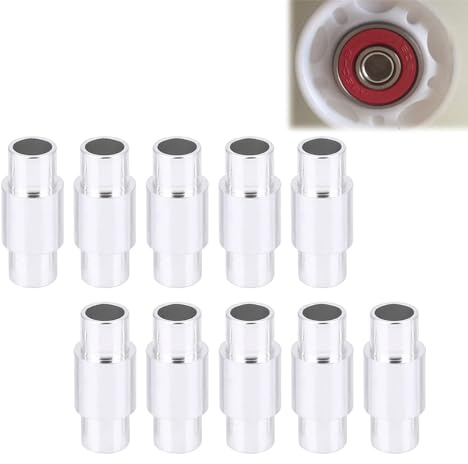 Distanziali per Cuscinetti Ruota,Distanziatore per Cuscinetti per Pattini,Distanziali per Cuscinetti per Ruote da Skate,Distanziatori Del Pattino,Migliorano la Stabilità e le Prestazioni Stabili,8pcs