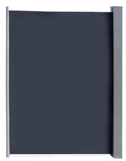 QIUSHIBO Vela Ombreggiante Tenda da Sole Laterale Retrattile da 138 X 63, Impermeabile e Resistente ai Raggi UV, divisorio for la Privacy Pieghevole, avvolgibile, Balcone (Grigio) Vele Ombreggianti