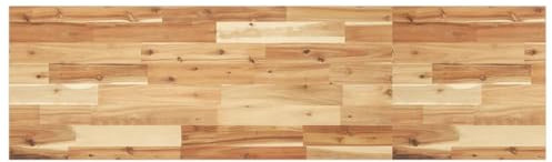 Somanki Waschtischplatte Ölbeschichtung 140x40x2 cm Massivholz Akazie, Arbeitsplatte, Holzplatte, Schreibtischplatte, Waschtischplatte, Küchenarbeitsplatte - 3279691