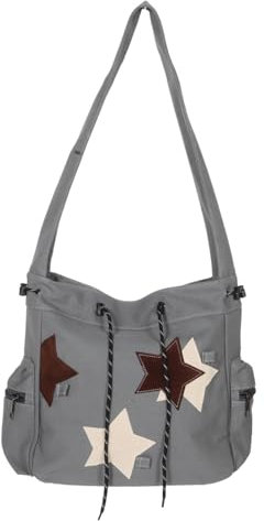 SAFIGLE Messenger Bag Aus Segeltuch Mit Sternmuster – Unisex-schultasche Für Damen Und Herren Umhängetasche Mit Großem Fassungsvermögen Schultertasche Für Den Täglichen Gebrauch