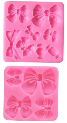 Stampi Per Fiocchi Da 2 Pezzi, Graziosi Stampi In Silicone, Stampi Da Forno Fai-Da-Te, Possono Essere Utilizzati Per Preparare Cioccolato, Fruttosio E Dolci