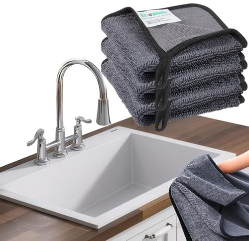 Ecopandy 2025 New Shiny Bath Wipes Cleaning Cloths,3pcs Shiny Bath Drying Towels,Shower Doors Drying Towels,16 * 16in Streak Free Glass Window Car Mirror Super Absorben Microfiber Cleaning Cloths