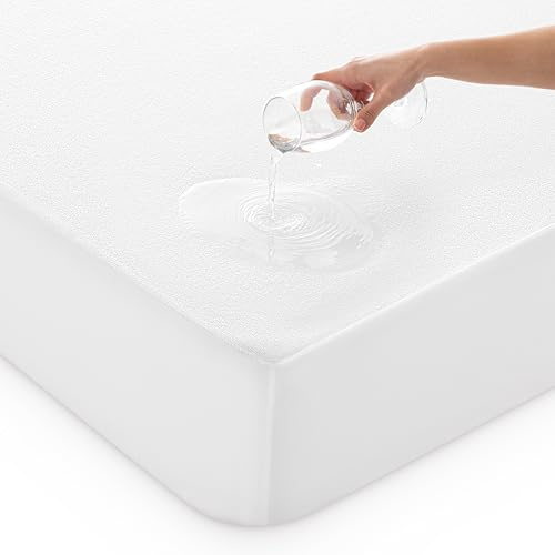 Todocama 3005 Protège-Matelas réglable, en Tissu éponge, imperméable et Respirant, pour lit de 140 x 190/200 cm (8435439010344), Blanc