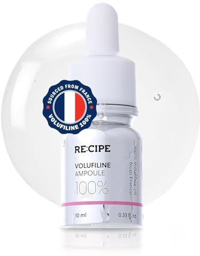 RE:CIPE Volufiline Ampullen-Rezept, 100 % reines Volufiline Serum aus Sederma Frankreich – Gesichtspflege-Booster für Gesicht und Körper – Feuchtigkeitsspendende und Anti-Agingformel für U