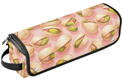 Unique Nut Pink 2-in-1 Hair Tools Organizer with Heat Resistant Pad Waterproof Flat Curling Irong Travel Organizer for Straigheners, Curling Iron, Hair Dryer Women Essentials Storage