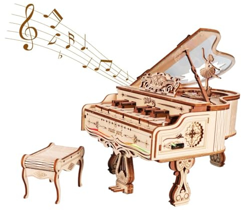 Puzzle 3D Boîte À Musique Piano Maquette en Bois A Construire Décoration Intérieure Cadeau pour Tous Les Âge