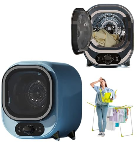 Sèche-linge 450 W, capacité de 18 L, air chaud et froid, température réglable, 35 dB, baignoire en acier inoxydable, contrôle à une touche