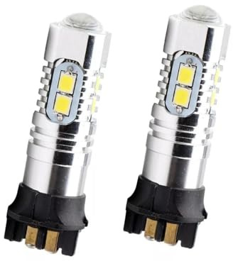 Set of Canbus 9-30V PW24W LED DRL Xenon White Daytime Running Fog Light Bulbs