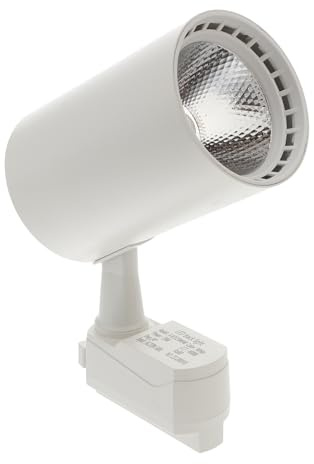 iplusmile 20w Foco Riel Led Cob Ajustable Lámpara De Techo Blanca Para Iluminación Interior y Decoración Comercial Tiendas y Exposiciones