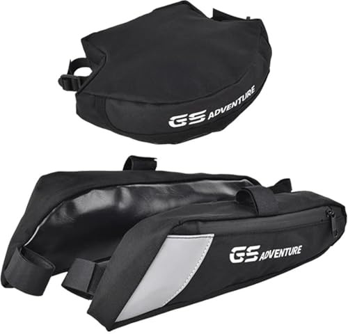Motorrad-Seitentaschen, Hecktasche Für R1250GS R 1250 GS R1200GS R 1200 GS 2013- Gepäckträgertasche, Werkzeugtasche Leder & Satteltaschen(SCHWARZ 1)