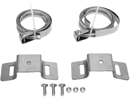 Adjustable Pole Clamps for Street Signs Heavy Duty Metal Mounting Brackets for Water Heater Expansion Tank
