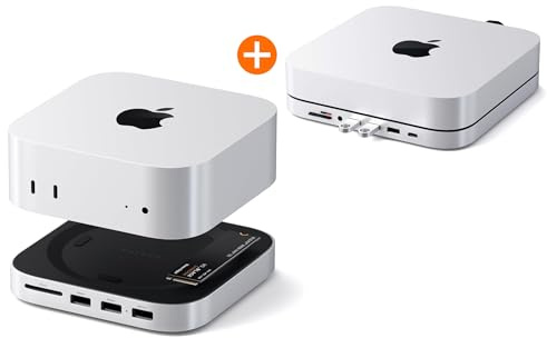 𝗦𝗔𝗧𝗘𝗖𝗛𝗜 𝗕𝘂𝗻𝗱𝗹𝗲 Hub Mac Mini M4 con Carcasa SSD NVMe y Hub USB C 7 en 1 para Mac Mini M2 M1