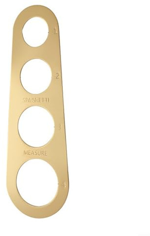 Accurate Spaghetti Measuring Tool Made of Stainless Steel for Consistent Pasta Serving Sizes and Easy Cleaning (Golden)