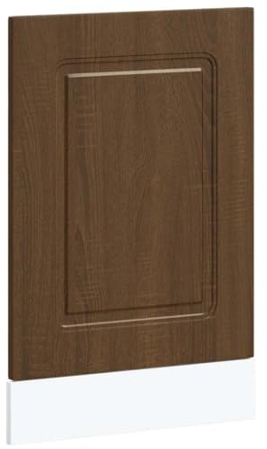 WRJENFSC Panneau de lave-vaisselle 45 cm, façade de lave-vaisselle aspect chêne marron, panneau avant pour lave-vaisselle encastré, façade de cuisine, panneau de porte 45 x 57 cm, design moderne