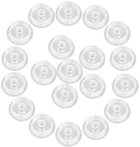 Hemobllo 20 Pièces Boutons de Rail Inférieur Transparants pour Stores Vénitiens Bois et Faux Bois Butées de Corde Rondes Anti-desserrage Accessoires de Réparation pour Stores Intérieurs