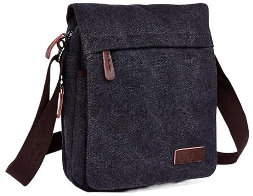 Casual Bärbar Herraxelväska Lämplig for Samsung Galaxy Tab S11 11 | Crossbody-väska i enfärgad canvas med stor kapacitet med expanderbar dragkedja