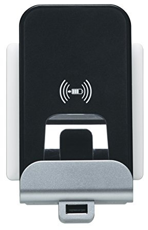 Legrand De Qi Wireless Induction Charger + USB Station de Chargement, Chargeur pour Installation Boîtes de Montage Ex- iPhone 8 plus, Samsung Galaxy S8 et tous les Qi Standard les Smartphones
