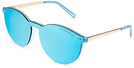 CLANDESTINE - Gafas de Sol Unisex - Modelo Loop - Lentes de Nylon y Montura de Gafas de Acero - Talla Única - 139 mm x 56 mm