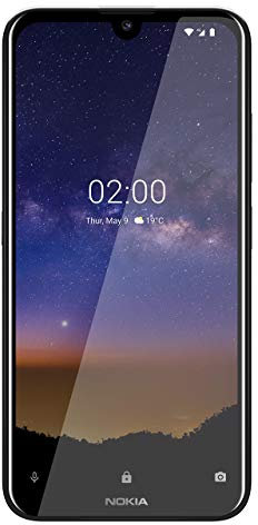 Nokia 2.2 4G 5.7 inches Smartphone 2GB RAM 16GB Unlocked Dual-Sim - Black A (Renewed)