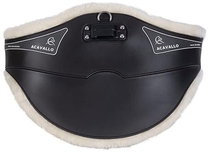 Acavallo Stollenschutzgurt PVC+Gel mit Eco-Wolle, Farbe:schwarz, Länge:125