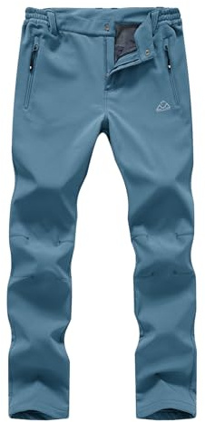 donhobo Damen Wanderhose Outdoorhose Wasserdicht Softshellhose Winddicht Warm Gefüttert Snowhose Skihose Winter Trekkinghose