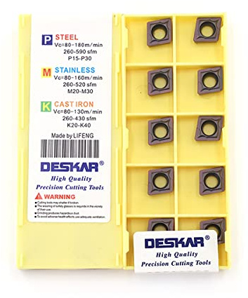 Deskar CCMT CCMT09 CCMT09T3 CCMT09T3 CCMT09T308 LF6018 - Cuchilla de torneado NC