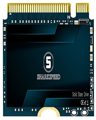 S SHARKSPEED M.2 2230 SSD 256GB NVME PCIe Gen 3.0X4, Unità a Stato Solido Interno Compatibile con Steam Deck Surface Pro7+ Ultrabook Tablet(256GB, M.2 2230 NVME)