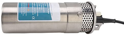JMorCO Pompe à Eau Solaire, alimentations Multiples Déconnexion Rapide 24V Pompe à Eau de puits Submersible 24V en Acier Inoxydable pour rivières