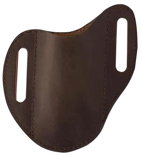 Ceolup Ledermesserscheide für Gürtel | Taschenmesserhalter mit Gürtelclip - Ledermesserscheidengürtel, offene Messerholstergeschenke für änner