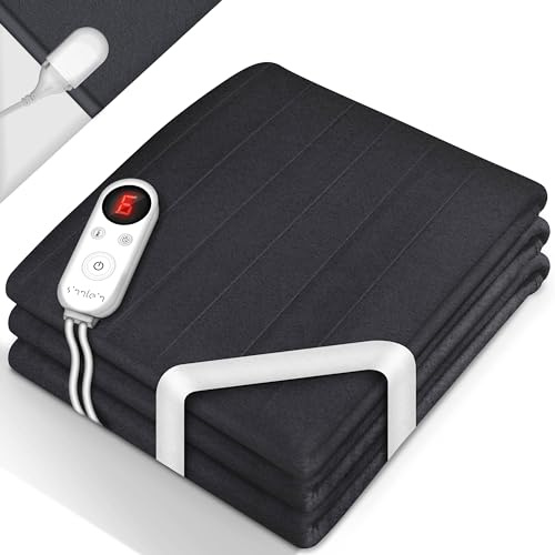 sinnlein® Wärmeunterbett 150x80cm mit Abschaltautomatik & 3 Heizstufen | Heizdecke Wärmebettunterlage fürs Bett | Wärmedecke Unterbett Wärmeauflage mit Überhitzungsschutz aus weichem Vlies, waschbar