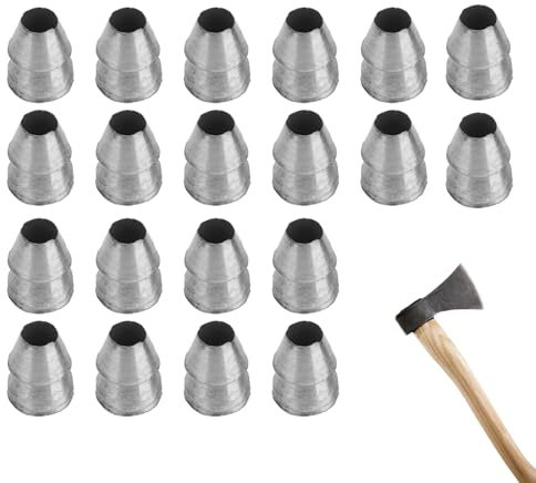 Meindin Kit di Cunei per Mazza da Slitta, Cunei di Sicurezza in Metallo, Cunei con Manico Rotondo, Cunei in Acciaio, Set di Cunei di Ricambio per Ascia da Carpentiere