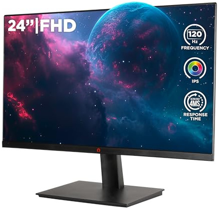 Konix Écran Gaming Nebula 24 PC, PS5, Switch 2, Xbox - Résolution Full HD 1 080 px - 120 Hz - 4 ms - FreeSync - HDMI 2.0 - DisplayPort - Dalle IPS