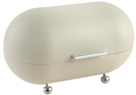 MagiDeal Scatola Porta Pane in Metallo Contenitore per Organizzazione Bancone per Alimenti, Bianco