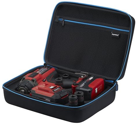 Supremery Tasche kompatibel mit Einhell IMPAXXO 18/450 Akku-Schlagschrauber Koffer Hardcase Zubehör kompakte Tragetasche